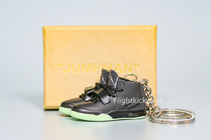 Mini Sneaker Nike Air Yeezy 2 NRG Solar Red 3D keychain