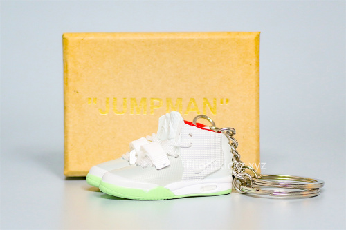 Mini Sneaker Nike Air Yeezy 2 Wolf Grey 3D keychain