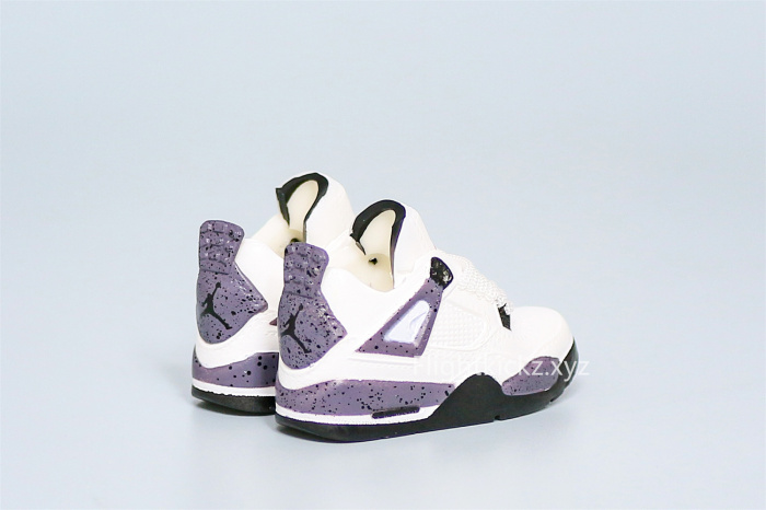 Mini Sneaker Air Jordan 4 White Cement 3D keychain