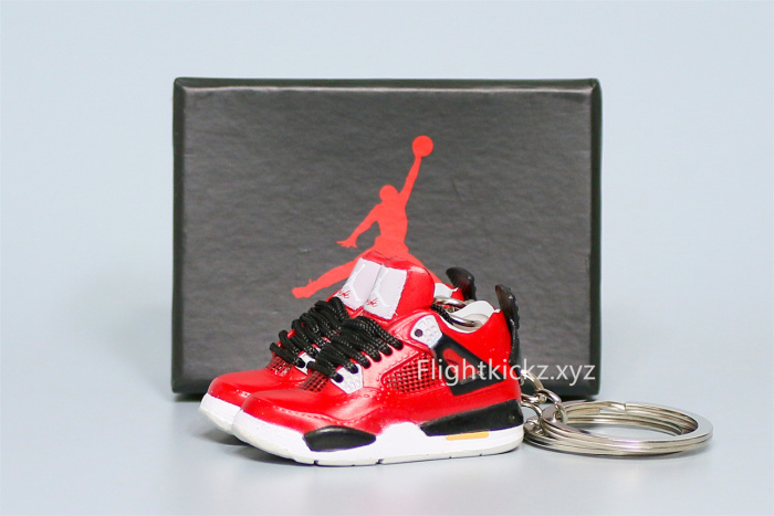 Mini SneakerJordan 4 Retro Toro Bravo 3D keychain