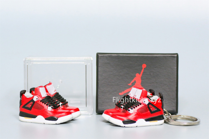 Mini SneakerJordan 4 Retro Toro Bravo 3D keychain