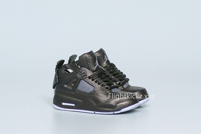 Mini Sneaker Kaws x Air Jordan 4 Dark Grey 3D keychain