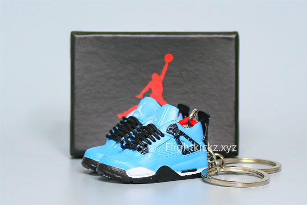 Mini Sneaker Travis Scott x Jordan 4 3D keychain