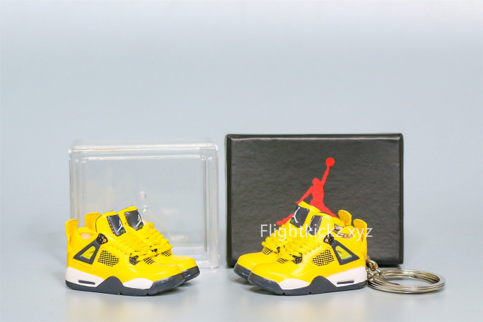 Mini Sneaker Air Jordan 4 Lightning 3D keychain