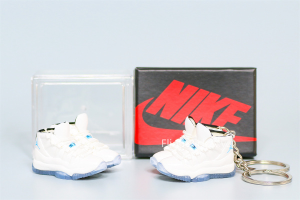 Mini Sneaker Air Jordan 11 Legend Blue 3D keychain