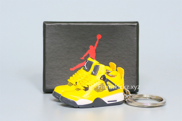 Mini Sneaker Air Jordan 4 Lightning 3D keychain