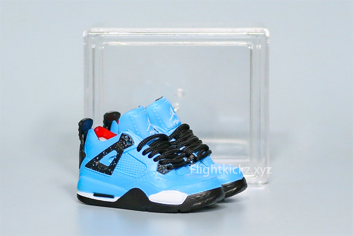 Mini Sneaker Travis Scott x Jordan 4 3D keychain