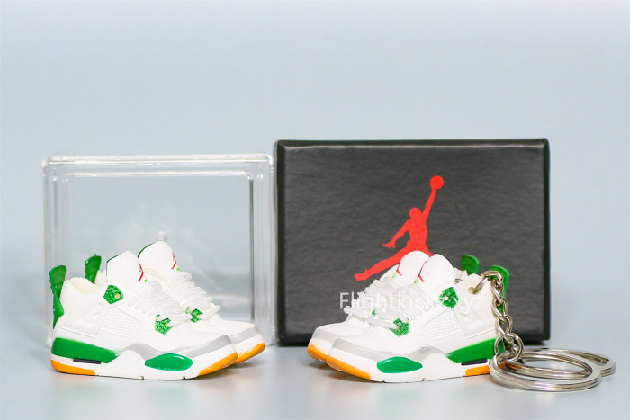 Mini Sneaker Air Jordan 4 Pine Green 3D keychain