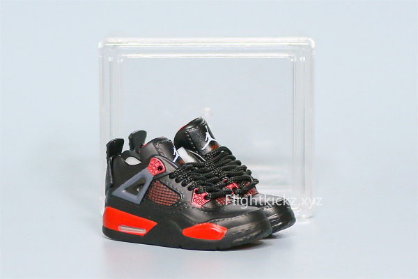 Mini Sneaker Air Jordan 4 Red Thunder 3D keychain