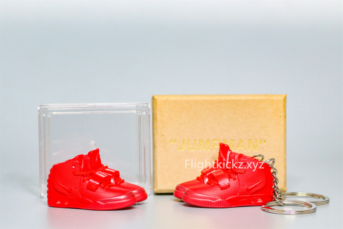Mini Sneaker Nike Air Yeezy 2  Red October 3D keychain