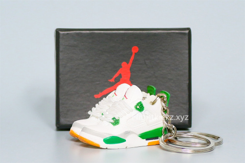 Mini Sneaker Air Jordan 4 Pine Green 3D keychain