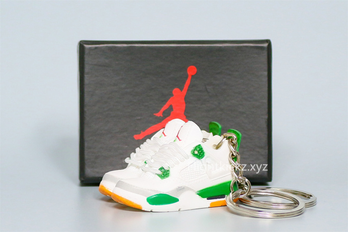 Mini Sneaker Air Jordan 4 Pine Green 3D keychain