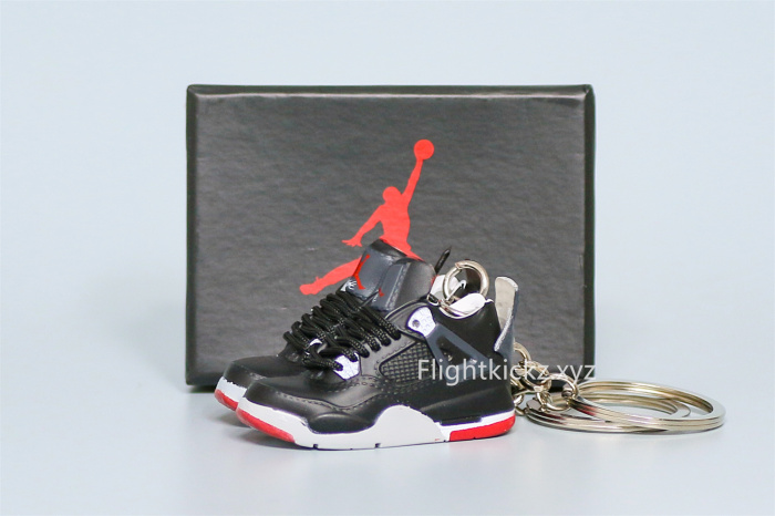 Mini Sneaker Air Jordan 4 Bred 3D keychain