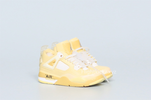 Mini Sneaker Off White x Air Jordan 4 Sail 3D keychain