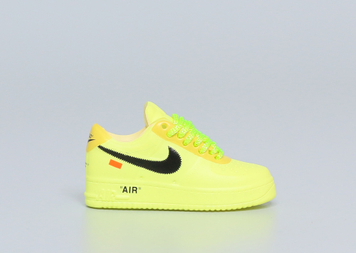 Mini Sneaker Off White X Nike Air Force 1 Volt 3D keychain