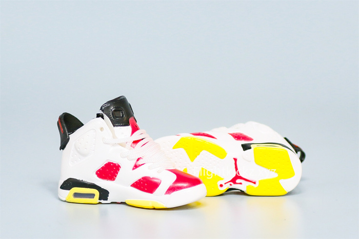 Mini Sneaker Air Jordan 6 Carmine 3D keychain