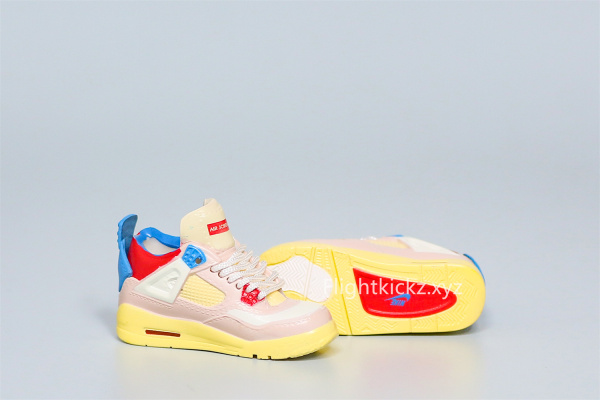 Mini Sneaker Union LA X Air Jordan 4 Retro Guava Ice 3D keychain