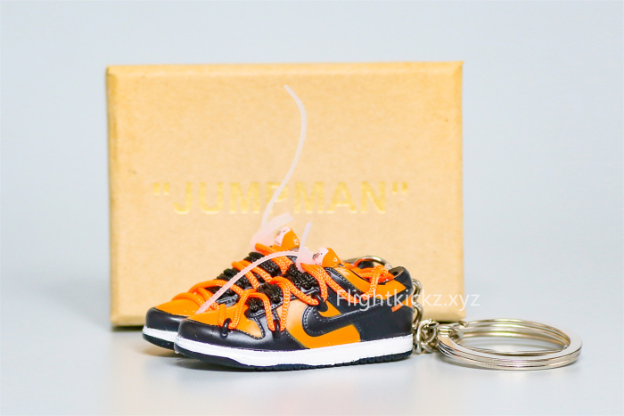 Mini Sneaker Off-White x Nike Dunk Low “Michigan”  3D keychain