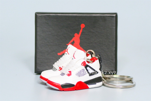 Mini Sneaker Air Jordan 4 Fire Red 3D keychain