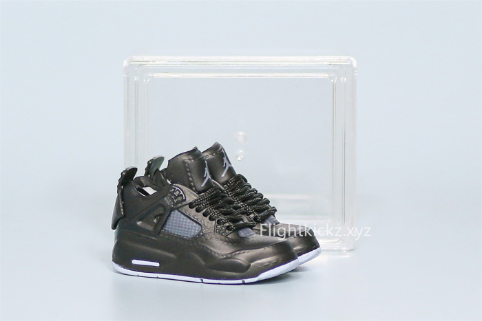 Mini Sneaker Kaws x Air Jordan 4 Dark Grey 3D keychain