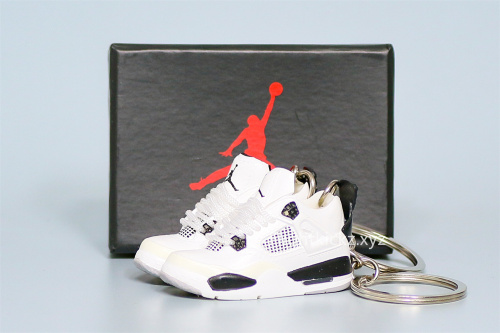 Mini Sneaker Air Jordan 4 Retro Military Black 3D keychain