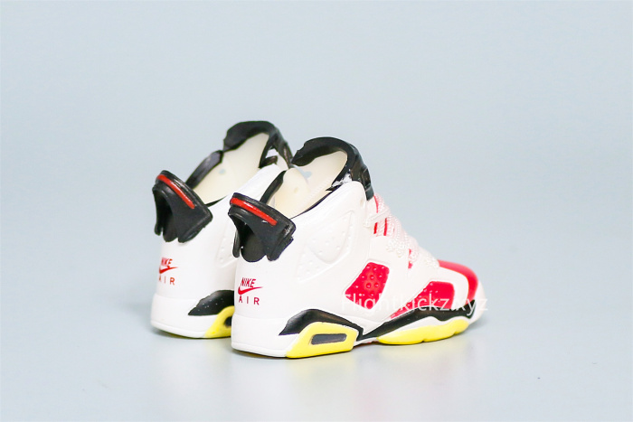 Mini Sneaker Air Jordan 6 Carmine 3D keychain