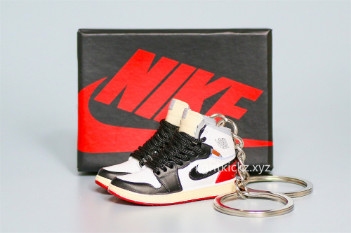 Mini Sneaker Jordan 1 Retro High Union Los Angeles Black Toe 3D keychain