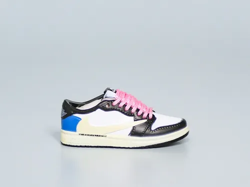 Mini Sneaker Fragment x Air Jordan 1 Low Pink Laces 3D keychain