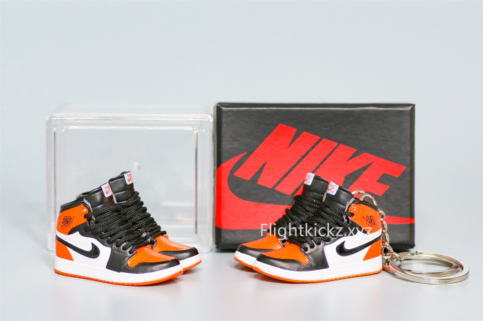 Mini Sneaker Air Jordan 1 Retro High Og Shattered Backboard 3D keychain
