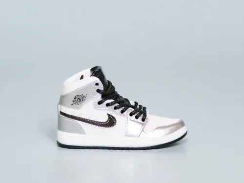 Mini Sneaker Air Jordan 1 'White/Silver' 3D keychain