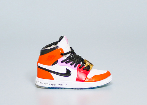 Mini Sneaker Air Jordan 1 Mid Fearless 'Melody Ehsani'  3D keychain
