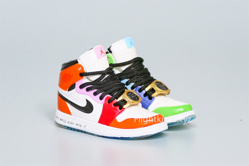 Mini Sneaker Air Jordan 1 Mid Fearless 'Melody Ehsani'  3D keychain