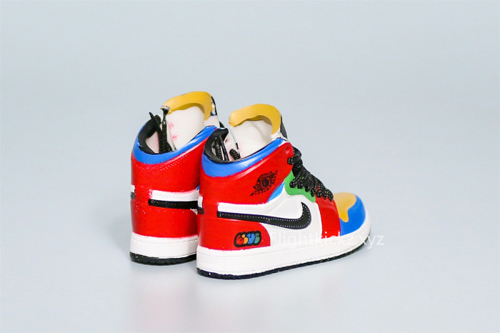 Mini Sneaker Jordan x Blue The Great Air Jordan 1 Mid  Fearless  3D keychain