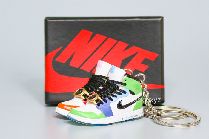 Mini Sneaker Air Jordan 1 Mid Fearless 'Melody Ehsani'  3D keychain