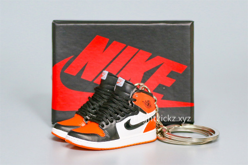 Mini Sneaker Air Jordan 1 Retro High Og Shattered Backboard 3D keychain
