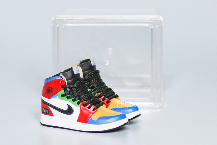 Mini Sneaker Jordan x Blue The Great Air Jordan 1 Mid  Fearless  3D keychain