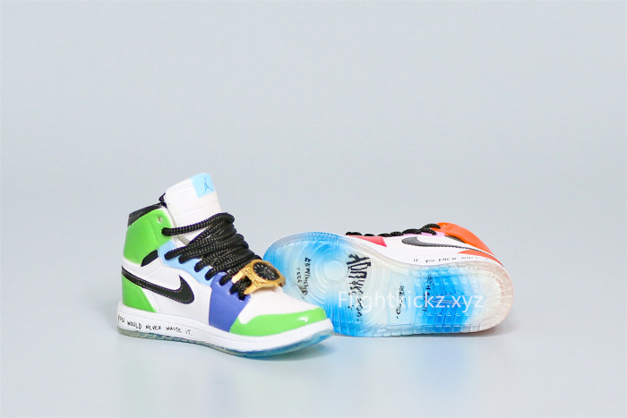 Mini Sneaker Air Jordan 1 Mid Fearless 'Melody Ehsani'  3D keychain