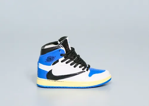 Mini Sneaker Fragment x Air Jordan 1 High Black Laces 3D keychain