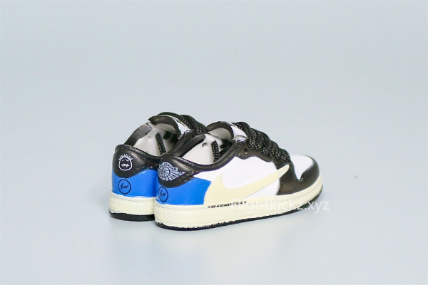 Mini Sneaker Fragment x Air Jordan 1 Low Black Laces 3D keychain