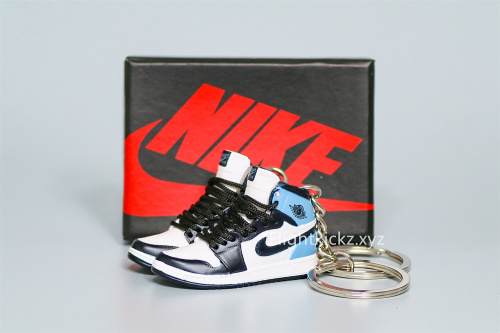 Mini Sneaker Air Jordan 1 UNC Obsdian 3D keychain