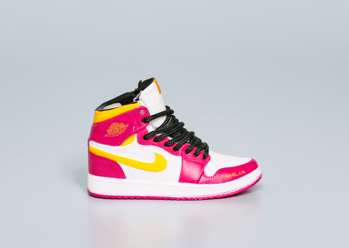 Mini Sneaker Air Jordan 1 Retro High OG Light Fusion Red jumpman logo 3D keychain