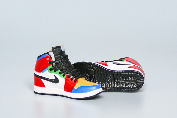 Mini Sneaker Jordan x Blue The Great Air Jordan 1 Mid  Fearless  3D keychain