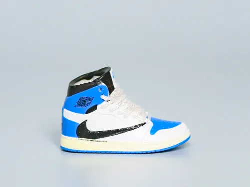 Mini Sneaker Fragment x Air Jordan 1 High White Laces 3D keychain