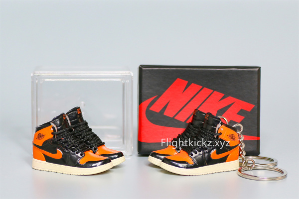Mini Sneaker Air Jordan 1 Retro High Og Shattered Backboard 3.0 3D keychain