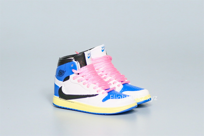 Mini Sneaker Fragment x Air Jordan 1 High Pink Laces 3D keychain
