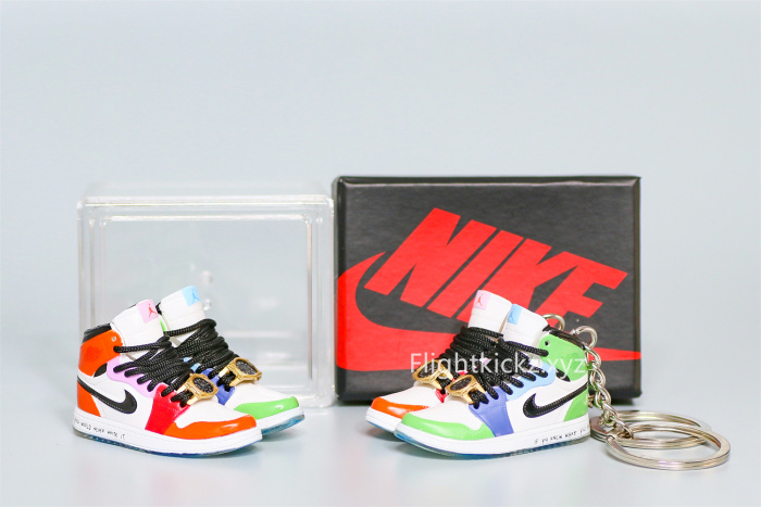 Mini Sneaker Air Jordan 1 Mid Fearless 'Melody Ehsani'  3D keychain
