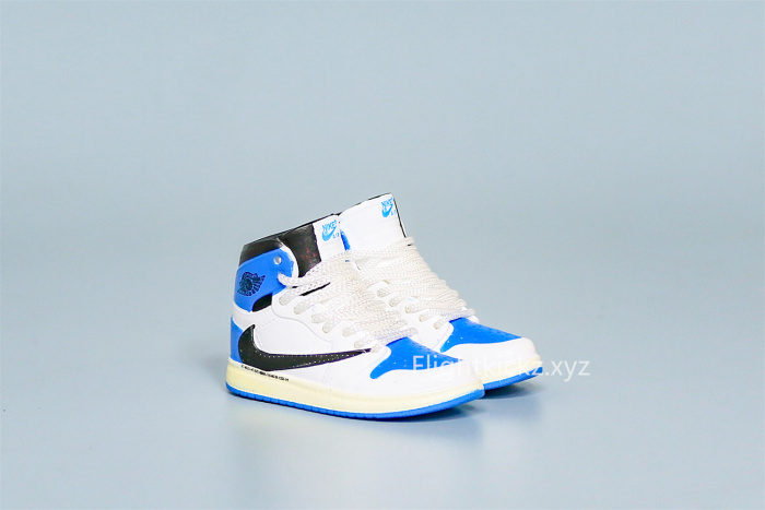 Mini Sneaker Fragment x Air Jordan 1 High White Laces 3D keychain