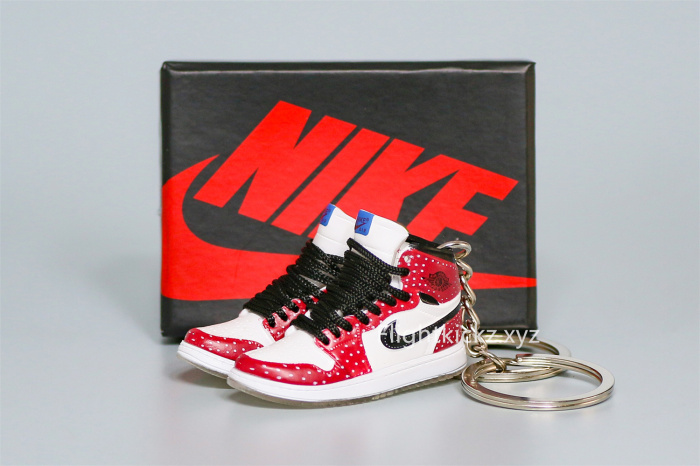 Mini Sneaker Air Jordan 1 Spider Man 3D keychain