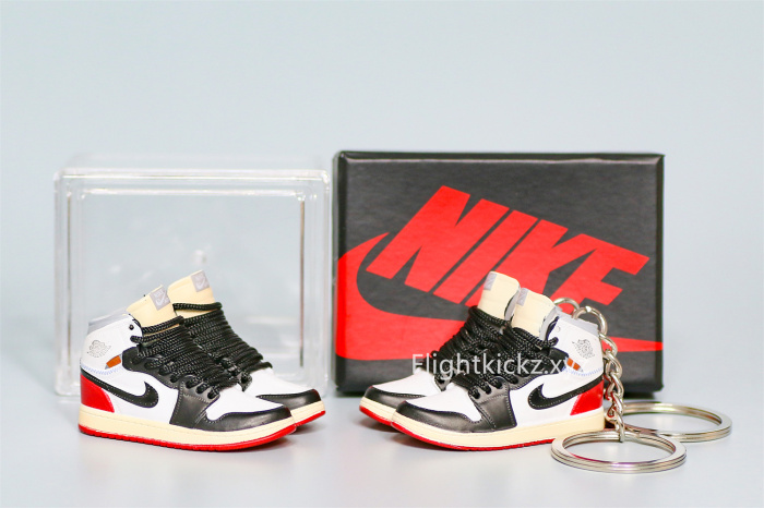 Mini Sneaker Jordan 1 Retro High Union Los Angeles Black Toe 3D keychain