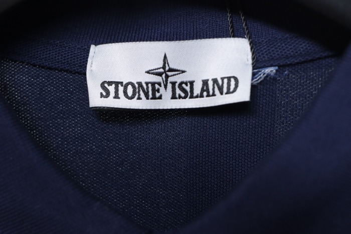 t0ne Island Stone Island Junior Diagonal Fleece Polo T-shirt
